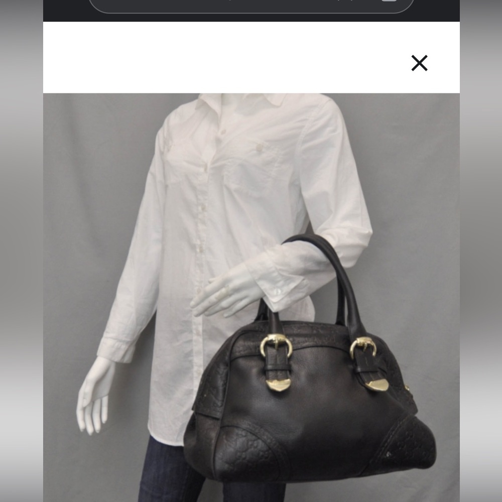 Gucci Authentic Leather Handbag travel  Tote